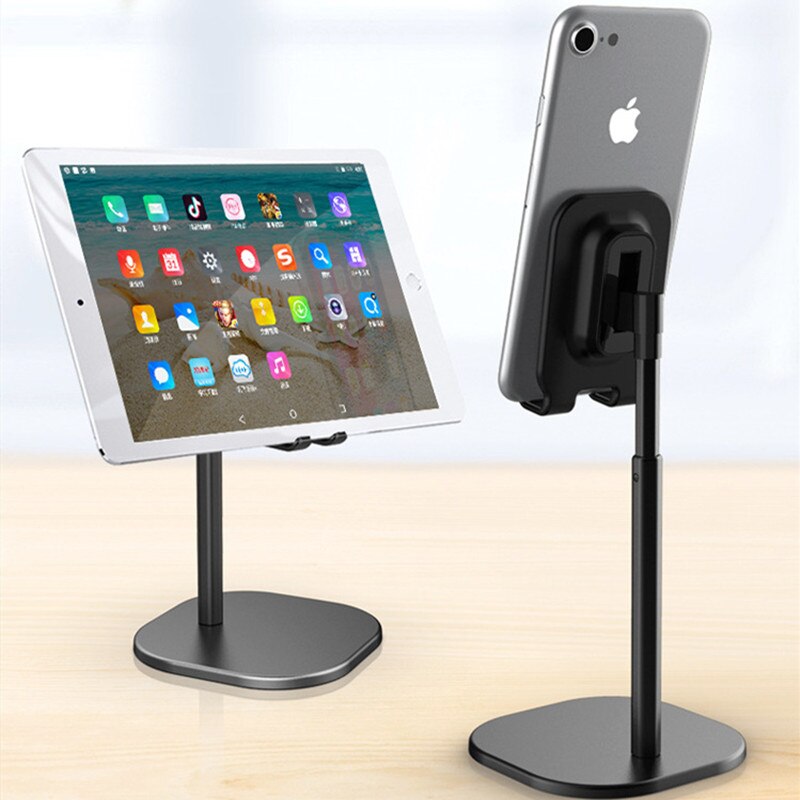 Multifunctionele Platte Telefoon Aluminium Telescopische Mobiele Telefoon Beugel Voor Tablet Pad Telefoon Houder Stand Universal Stand Yw #