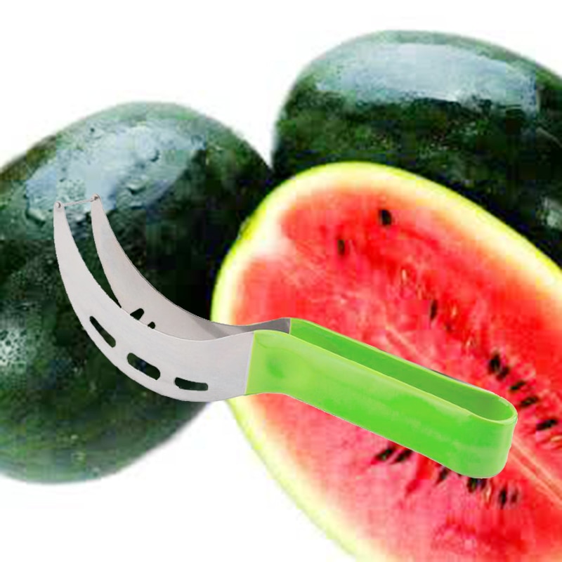 Rvs Watermeloen Slicer Corer Meloen Smart Slicer Mes Voor Watermeloen Fruit Snijmachine keuken Accessories23