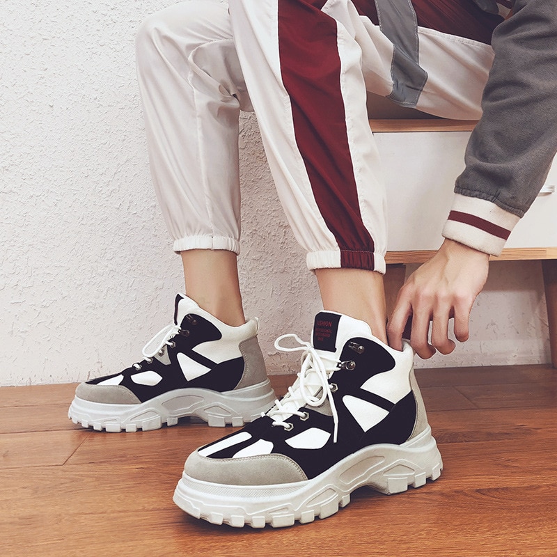 Men's Walking Shoes Increase Height Platform Shoes For Male Outdoor Super Cool Sneakers For Men Size 39-44