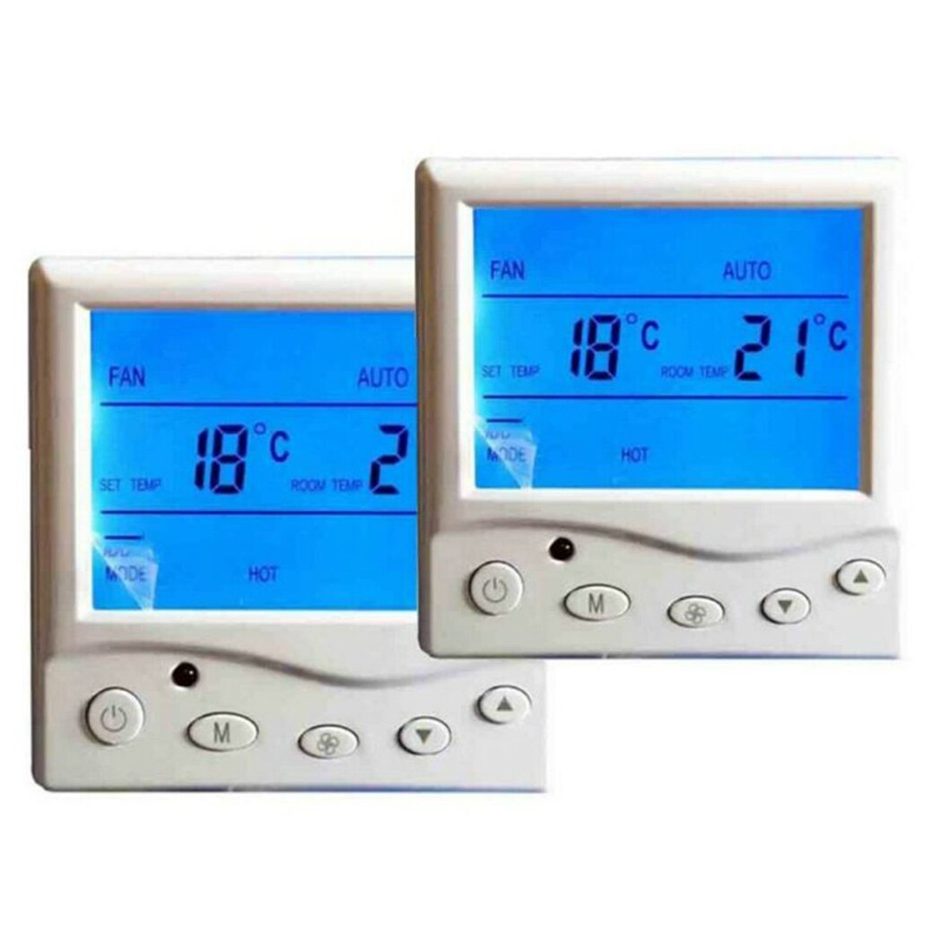 Central Air-conditioning Digital LCD Thermostat 4 Adjustable Wind Modes 220V Programmable Air Heating Controller