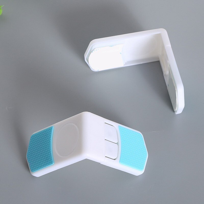 5 Home Baby Veiligheid Sloten Lade Lock Anti-Knijpen Hand Kast Wit Lade Sloten Koelkast Lock Gesp Kinderen Bescherming