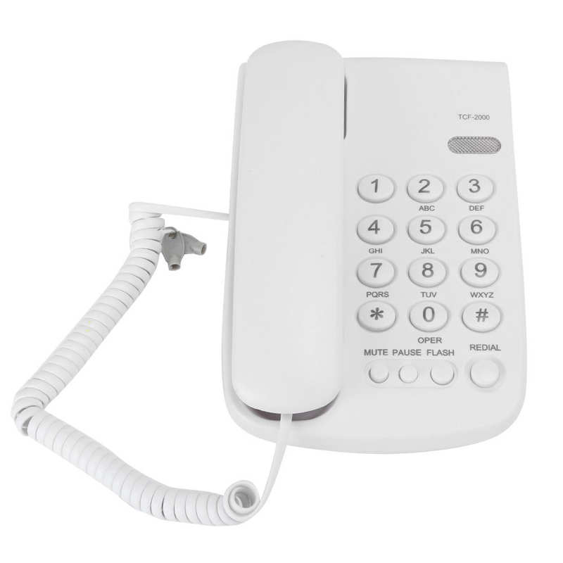 Business Office Telephone Household Guest Room Hotel Fixed Landline Phone Desktop Corded Telephone NO Caller ID Display