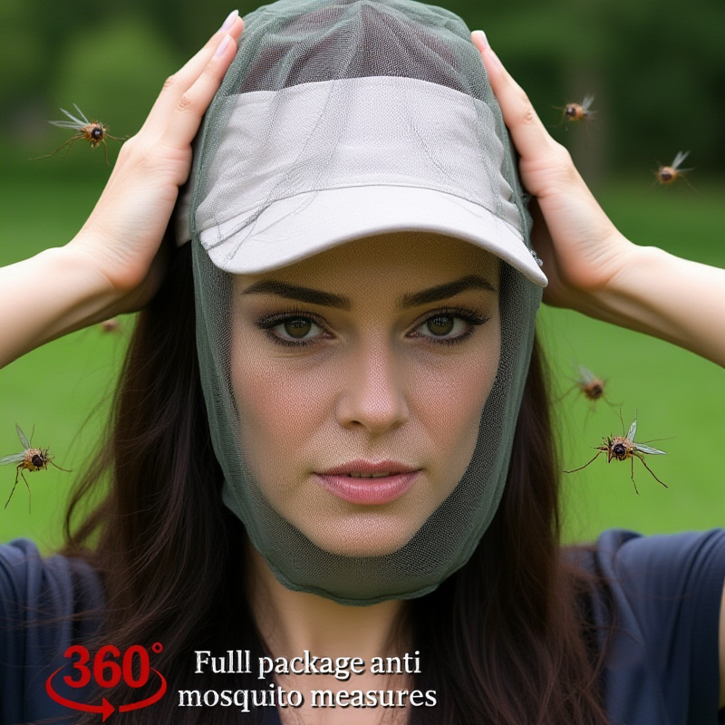 Anti mosquito inseto jardim apicultura chapéu acampamento bug malha cabeça net protetor facial chapéus boné de pesca redes boné de pesca ao ar livre