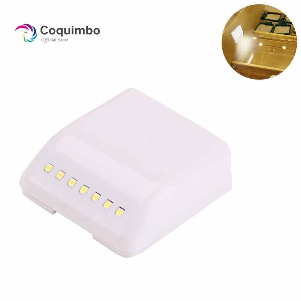 7 LEDs Induction Closet Light Automatic Switch Battery Operated Under Cabinet Hinge Lights For Kitchen Cabinet Lighting