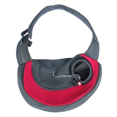 Ademend Kleine Hond Front Draagtassen Mesh Comfortabele Reizen Tote Schoudertas Voor Puppy Kat Huisdieren Carriers: Rood / S