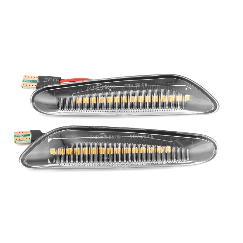 2 sztuk dla BMW dynamiczne kierunkowskazy doprowadziło światło obrysowe boczne sekwencyjne migacz światło dla E90 E91 E92 E93 E60 E87 E82 E46 wolne od błędów