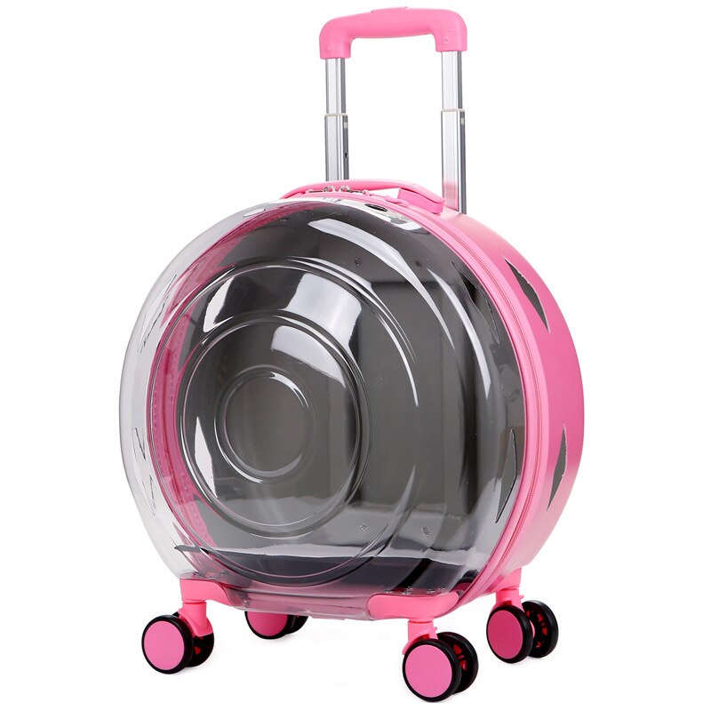 Carrito portátil de gran capacidad para gato, caja de burbujas para cachorro, Chihuahua, jaula para perros y gatos pequeños, bolsa de transporte, Maleta