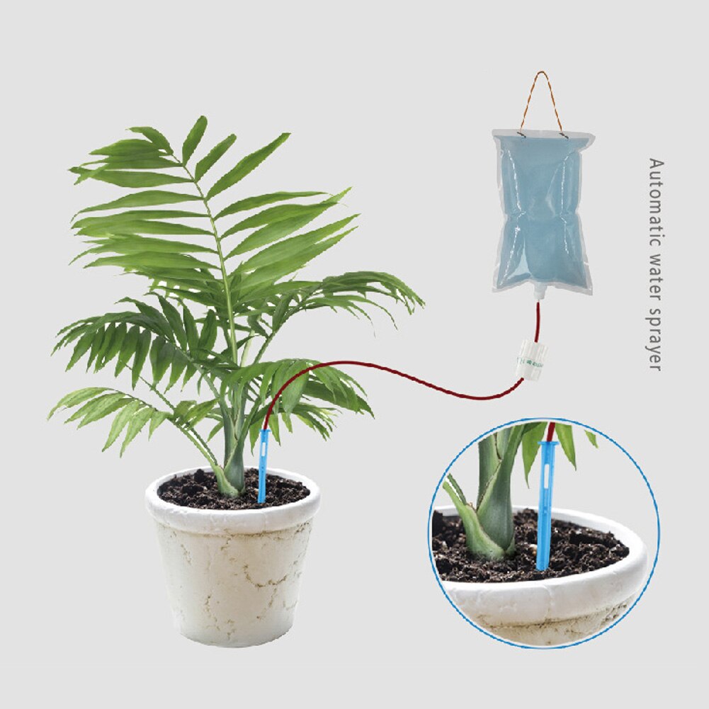 Lot De 5 Sacs D'arrosage Goutte-à-goutte 3,5 L - Système D'irrigation Automatique Pour Plantes Pendant Les Vacances - 5