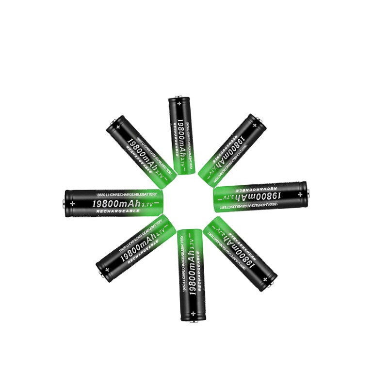 Batería de iones de litio para linterna LED o dispositivos electrónicos, batería recargable de 18650 mah, 19800 V, novedad de 3,7