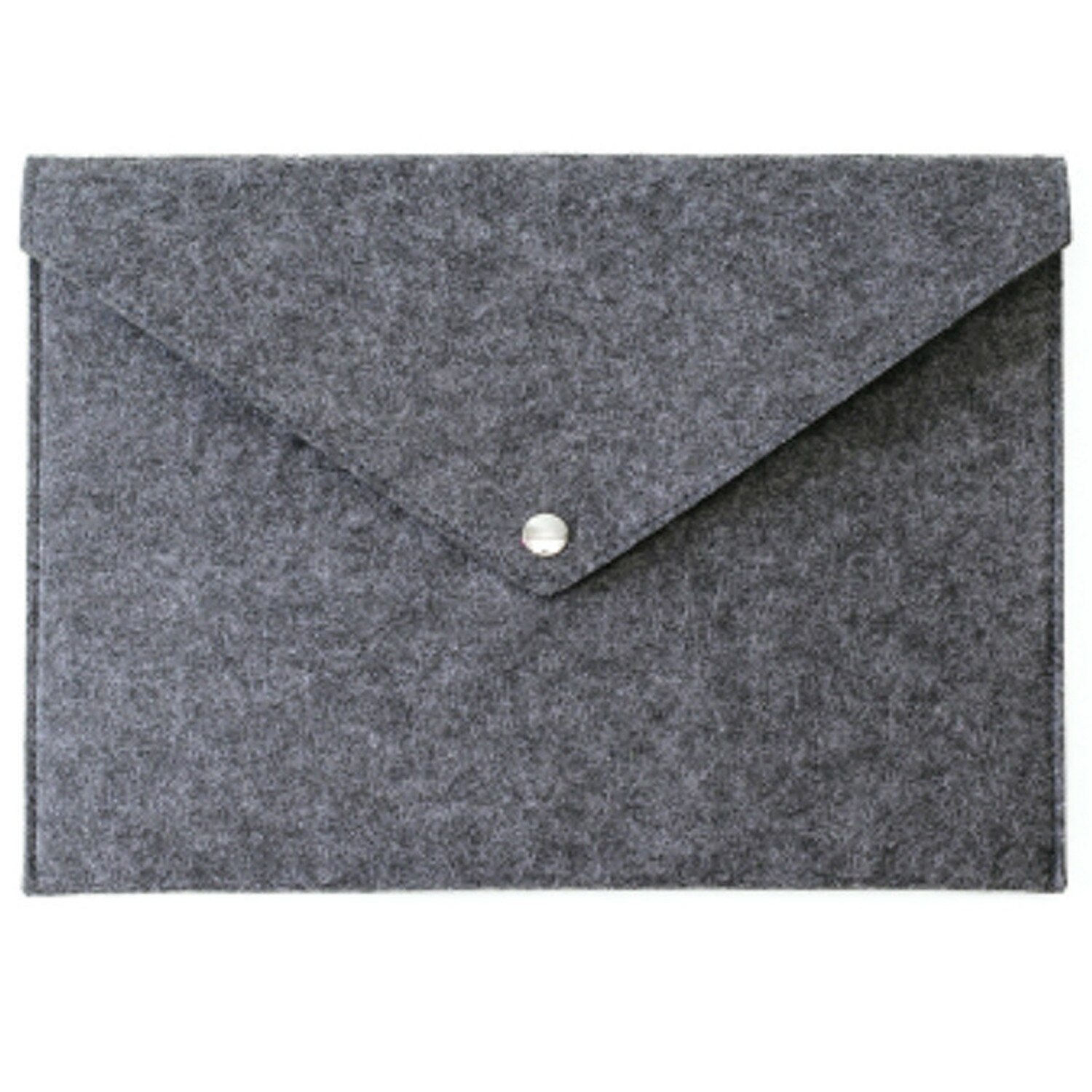 Simple Solid A4 Big Capacity Document Bag Business Briefcase File Folders Chemical Felt Filing Products Student: dark gray