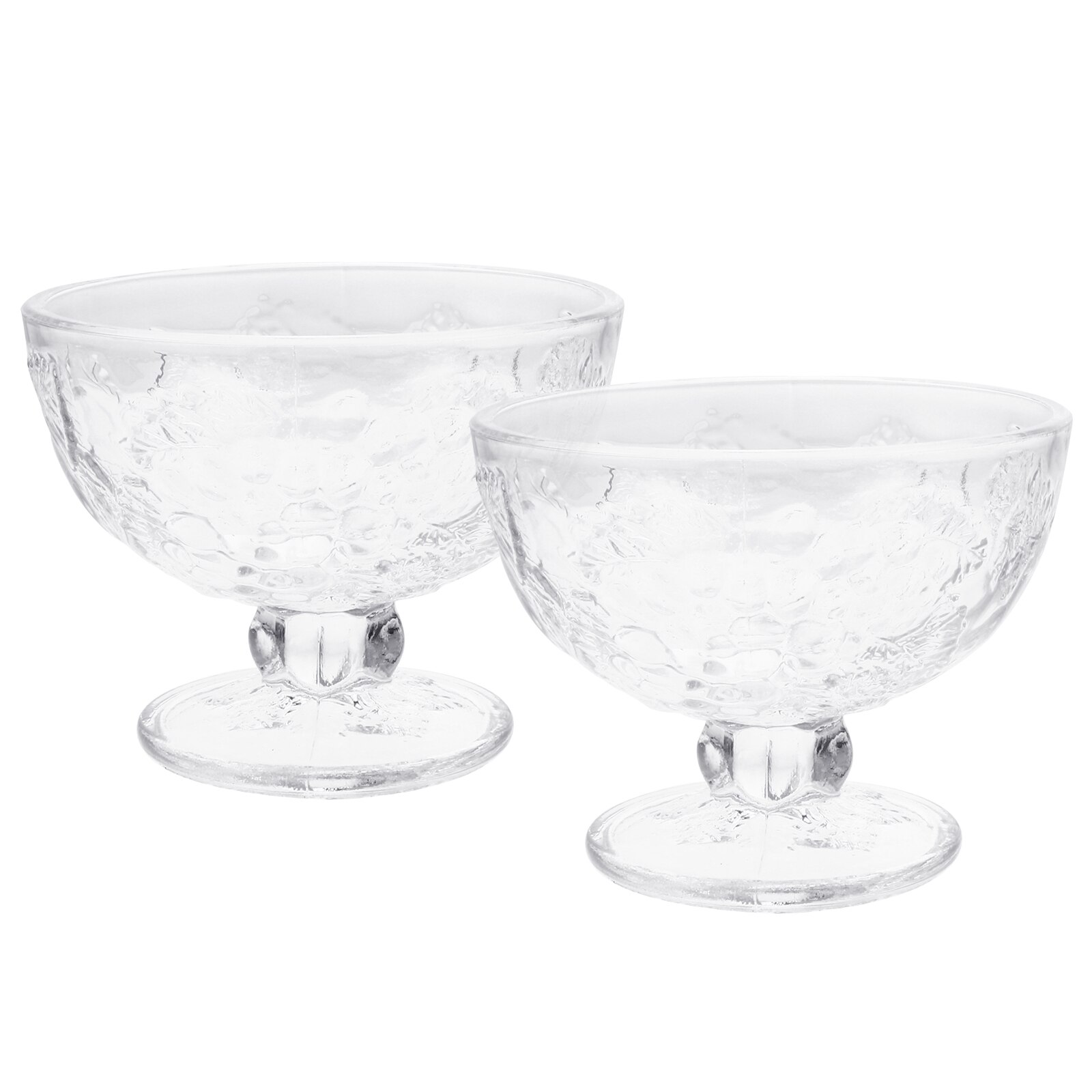 1pc Glass Cup Ice Cream Bowl Milkshake Cold Drink Cup Dessert Container Juice Ice Cream Cup