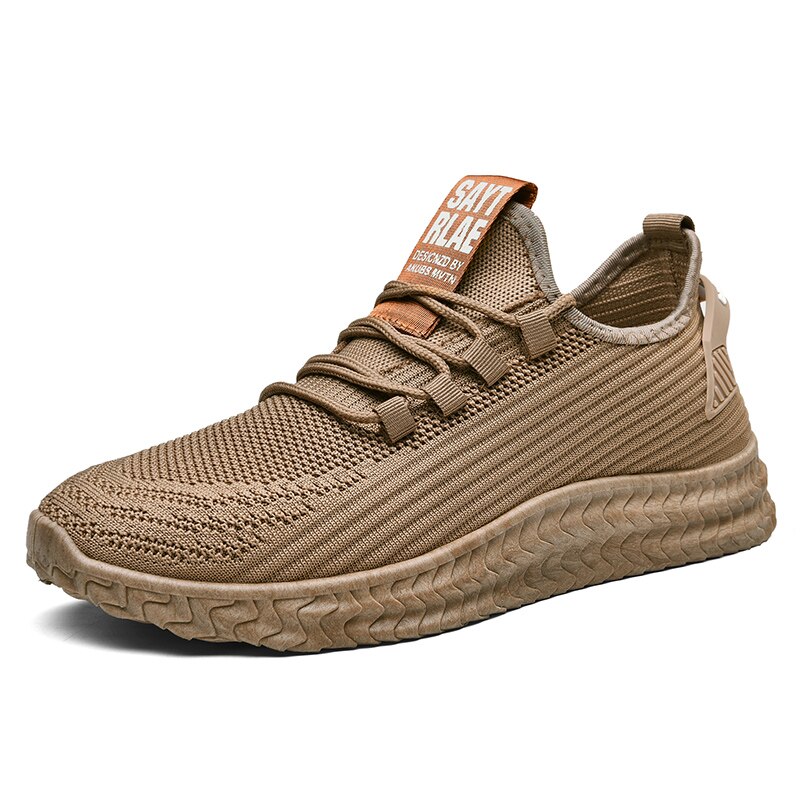 Damyuan løpesko komfortable uformelle sommer sportssko for menn sklisikre slitesterke sneakers for menn: Beige / 44