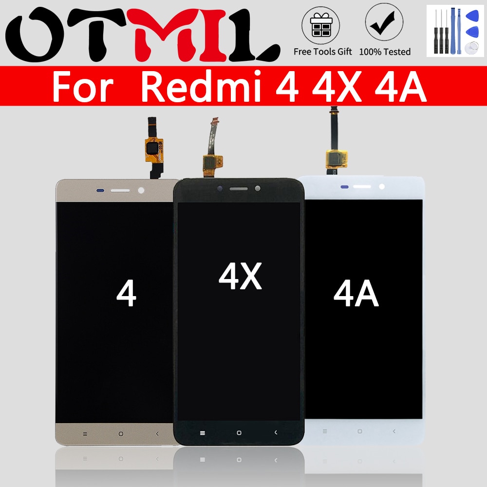 Probado para XIAOMI Redmi 4 4X 4A LCD Original, pantalla LCD de 5,0 ", ensamblaje digitalizador de pantalla táctil con marco + herramientas, piezas de repuesto