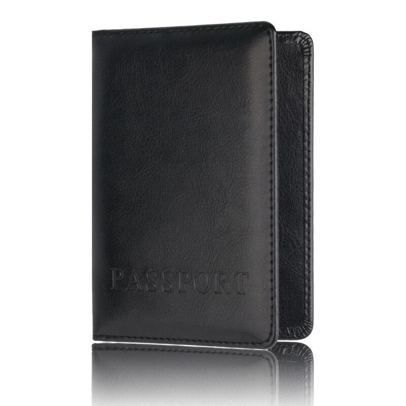 Aminyee Travel Accessories Passport Holder Cover Vintage PU Leather Men RFID Business Credit Card Wallet Storage Case Organizer