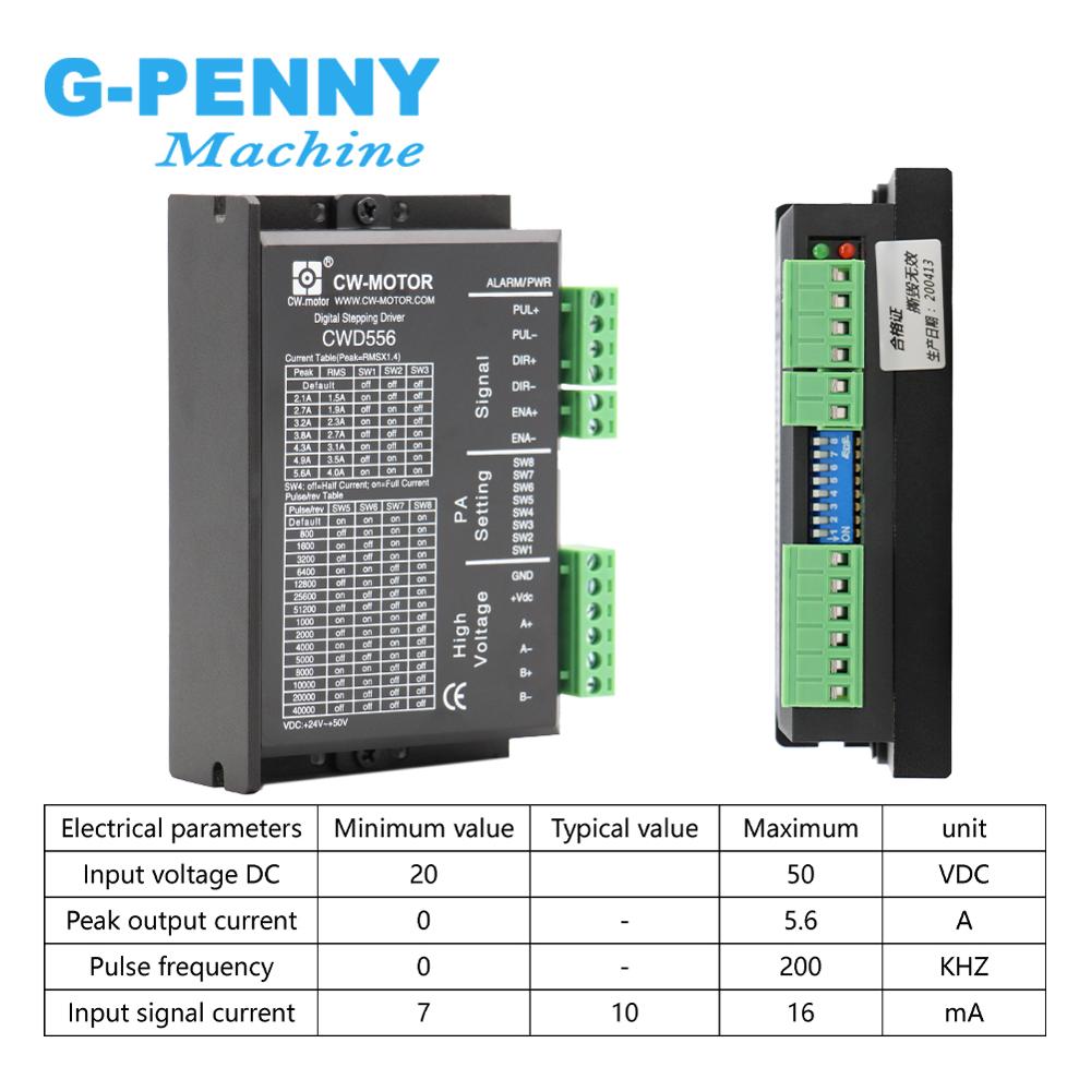 ! Nema23/Nema34 Stepper Motor Drive 0-5.6A 20-50vDC CWD556 stepper motor driver for Nema 34 motor / Nema 23 motor