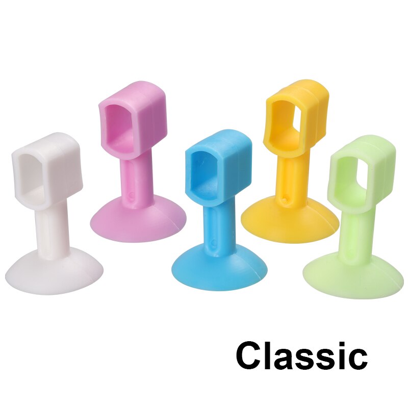 5PCS Soft Rubber Pad Doorknob Protect Wall Self Adhesive Silica Gel Door Stopper Anti-Collision Handle Fender Mute Cute Color: Classic  M Size / Mixed colors