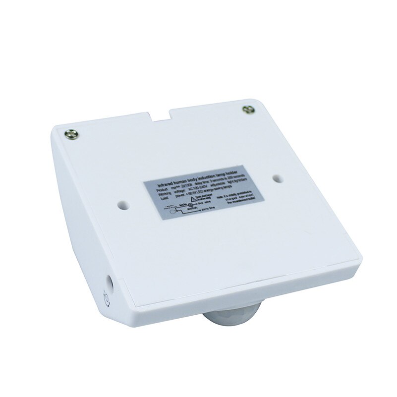 Lightinbox 2 stk/lot innendørs led pære lys  e27 baser automatisk kropp infrarød ir sensor pir bevegelsesdetektor  e27 holder stikkontakt