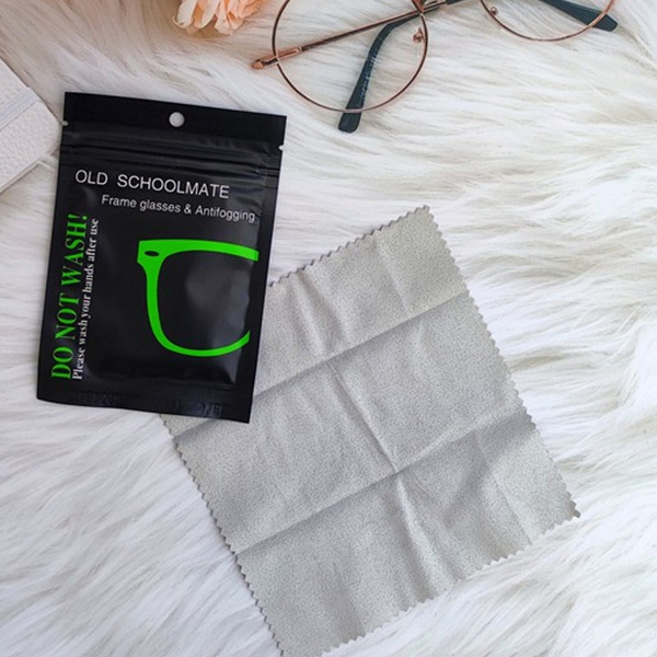 30Pcs Reusable Anti-Fog Glasses Wipes Suede Pre-moistened Antifog Lens Cloth Defogger Eyeglass Wipe Eye Glasses Prevent Fogging