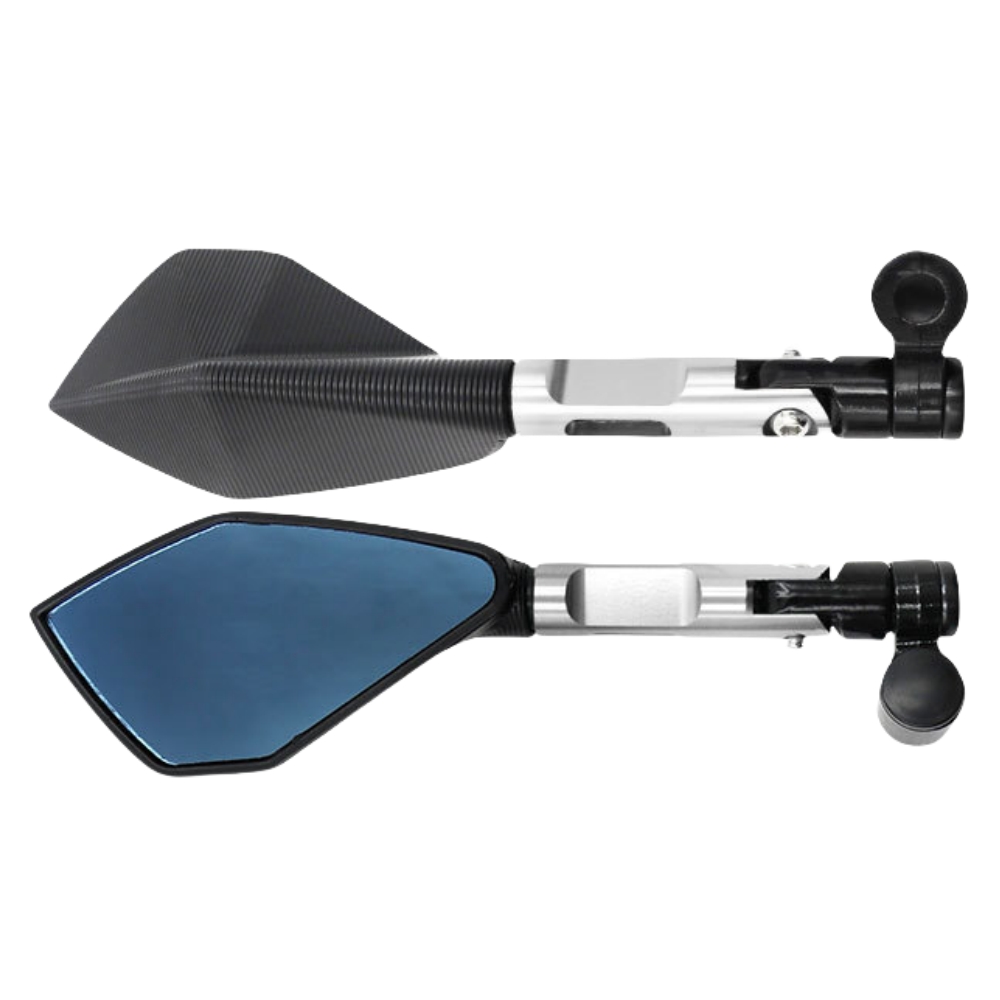 Espelho retrovisor cnc modificado para motocicleta, espelho retrovisor para carro de rua, scooter, acessórios universais: Lavanda