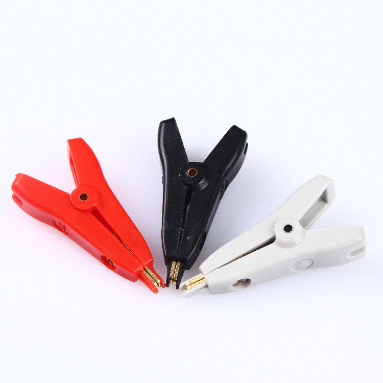 1 piece Crocodile Alligator Clips electrical Test Clamp Wire Clip terminal 5A opening 25mm Testing Clip 3 colors YM047