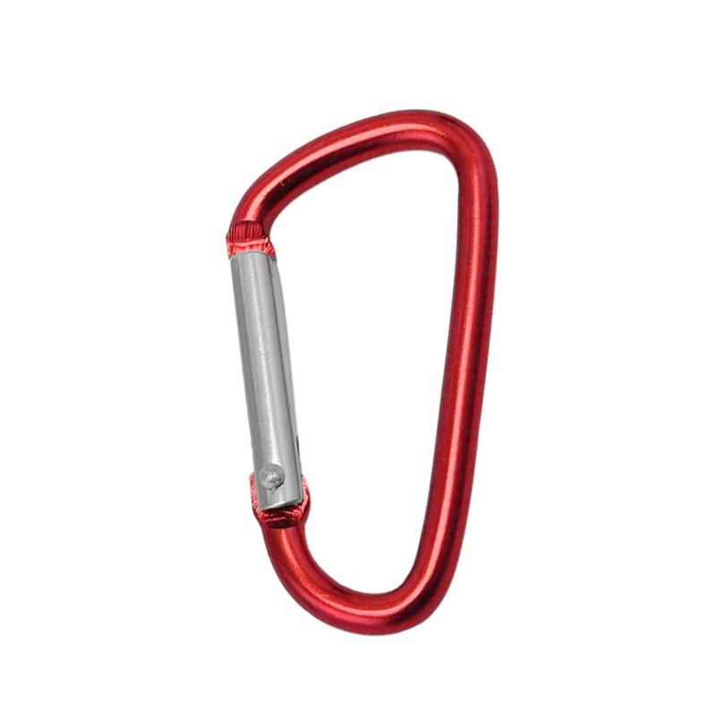D Clip Carabiner Snap Spring Clasp Hook Keyring Camping Small Keyring Snap Karabiner Carabiner Carabina Hook Locking Clip H5Y1