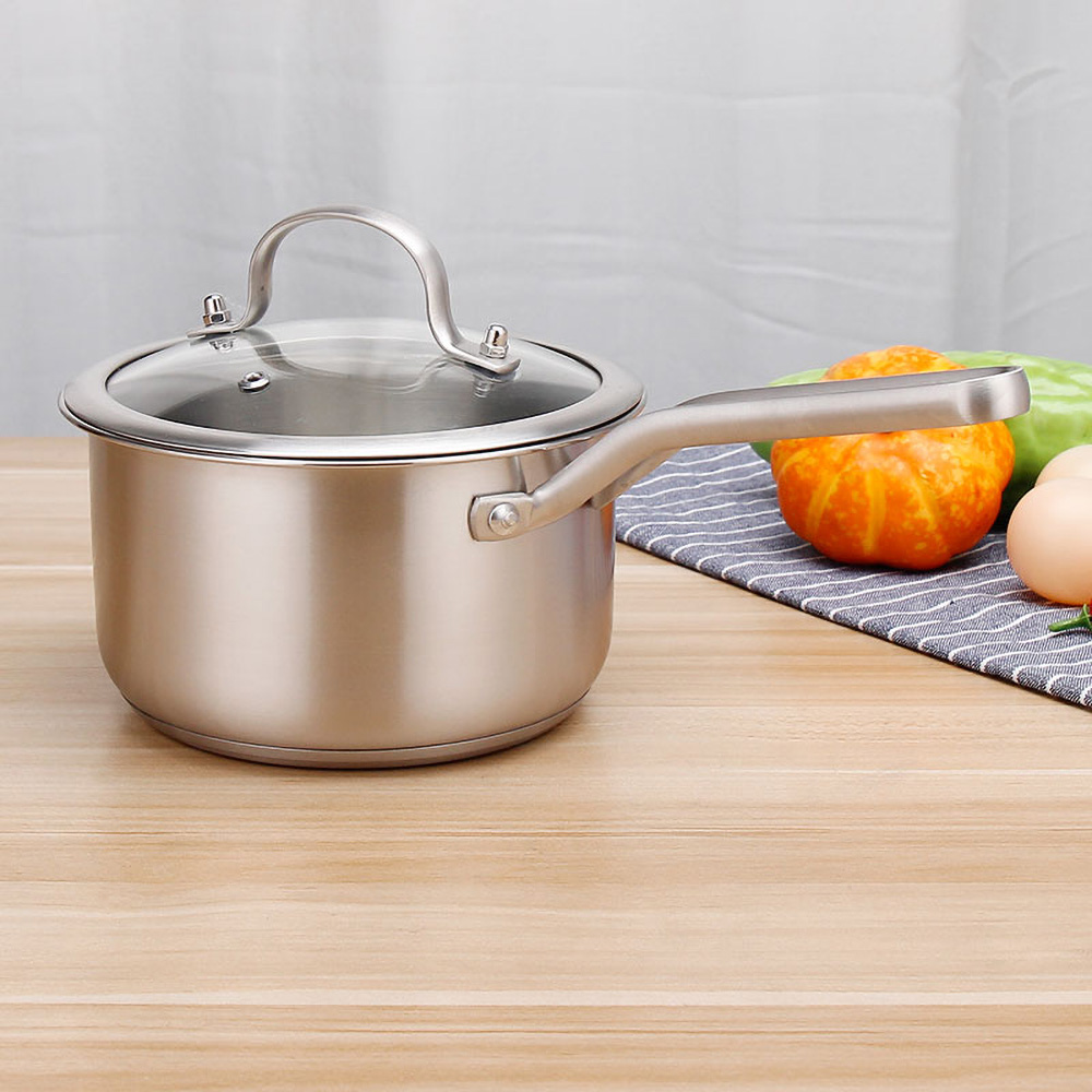 Mini Steelpan Boter Warmer Turkse Koffie Pot Sauce Cups voor Keuken Cafe Zonder Standaard, 8,5 cm
