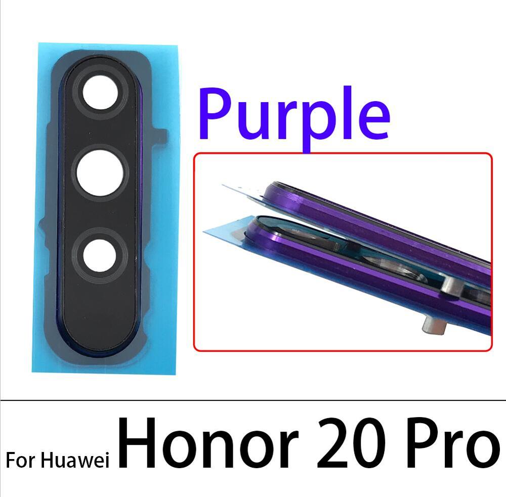 Nieuw Voor Huawei Honor 20 Pro Back Rear Camera Glas Lens Cover Frame Met Adhensive Voor Huawei Honor 20: Honor 20 Pro Purple