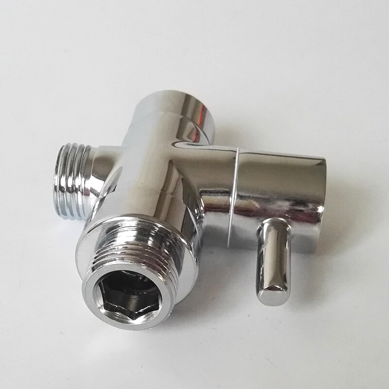 1/2" Brass Faucet Adapter Chrome Plated Bathroom Shower Faucet Accessories Water Diverter Ceramic Cartridge