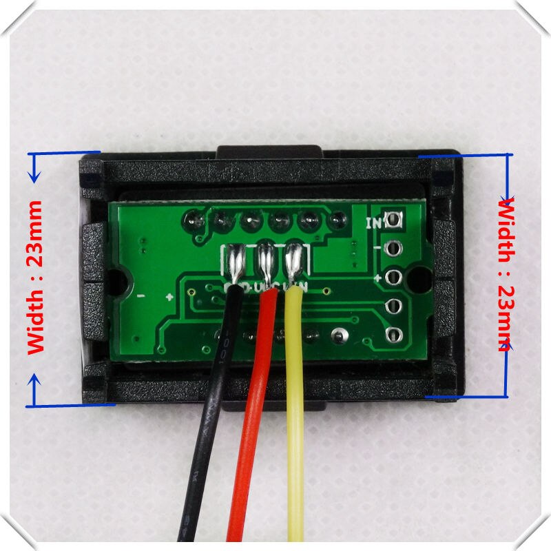 Red 0.36 LED 5-Digit DC 0-33.000V Digital Voltmeter – Car Voltage Panel Meter, Universal