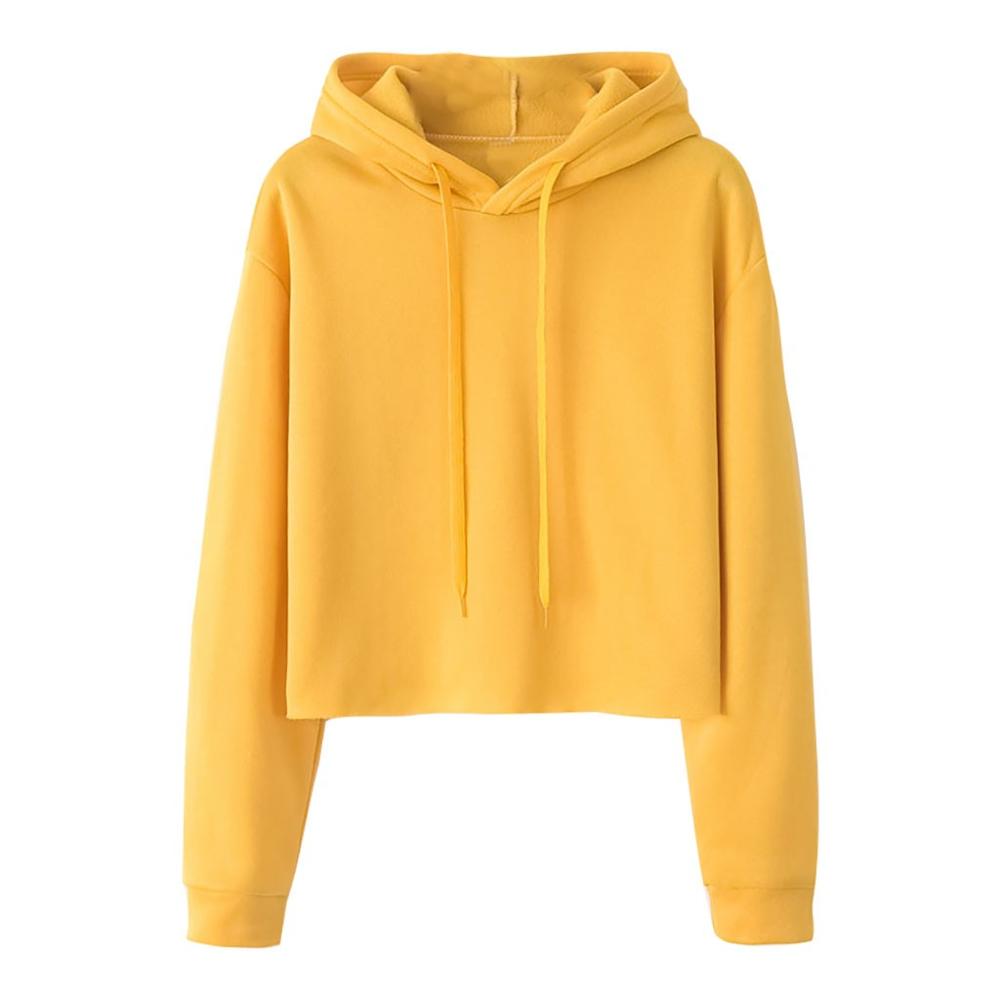 Casual Losse Truien Mode vrouwen Effen Kleur Jumper Hooded Lange mouwen Lantaarn Mouw Sweatshirt Tops