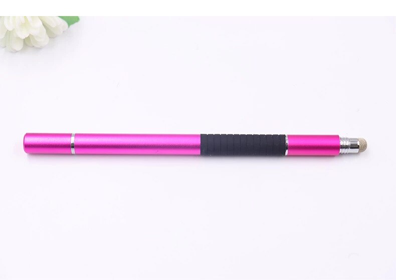 3 in 1 Fiber Stylus Pen Drawing Tablet Pens Capacitive Screen Touch Pen for Mobile Phone Smart Pen Accessories Ballpoint Pen: 1 Rose Pen