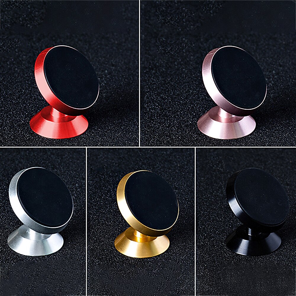 360 Degree Car Magnetic Mobile Phone Holder Mount Car Storage Rack Smartphone Stand Magnet Support Cell In Car GPS Universal