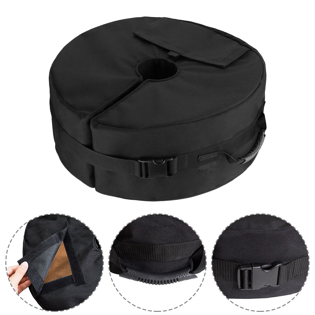Sombrilla desmontable de 46cm para exteriores, Base de paraguas, bolsa de peso, exhibidor publicitario, sacos de arena de fijación, a prueba de viento