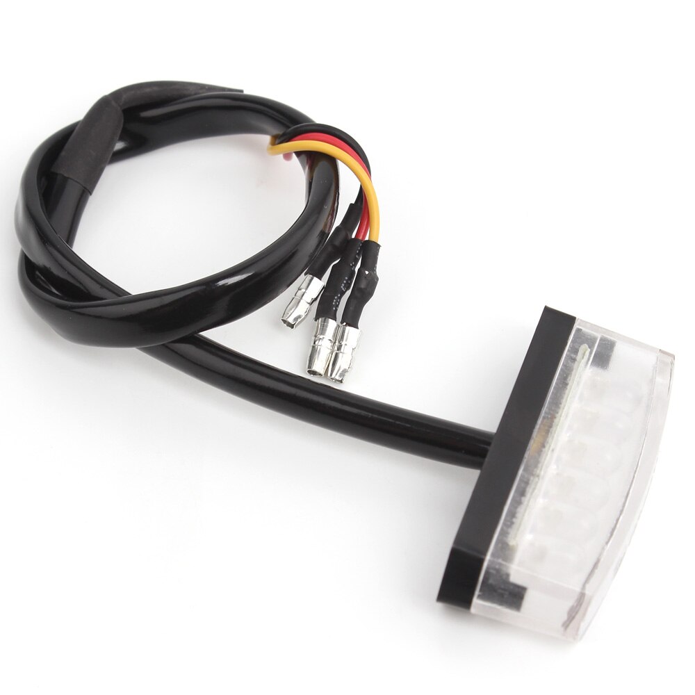 Universal motorsykkel atv sykkel scooter cafe racer scrambler 12v mini 6 led baklys baklykt kjører stopp signal bremselys: Klar