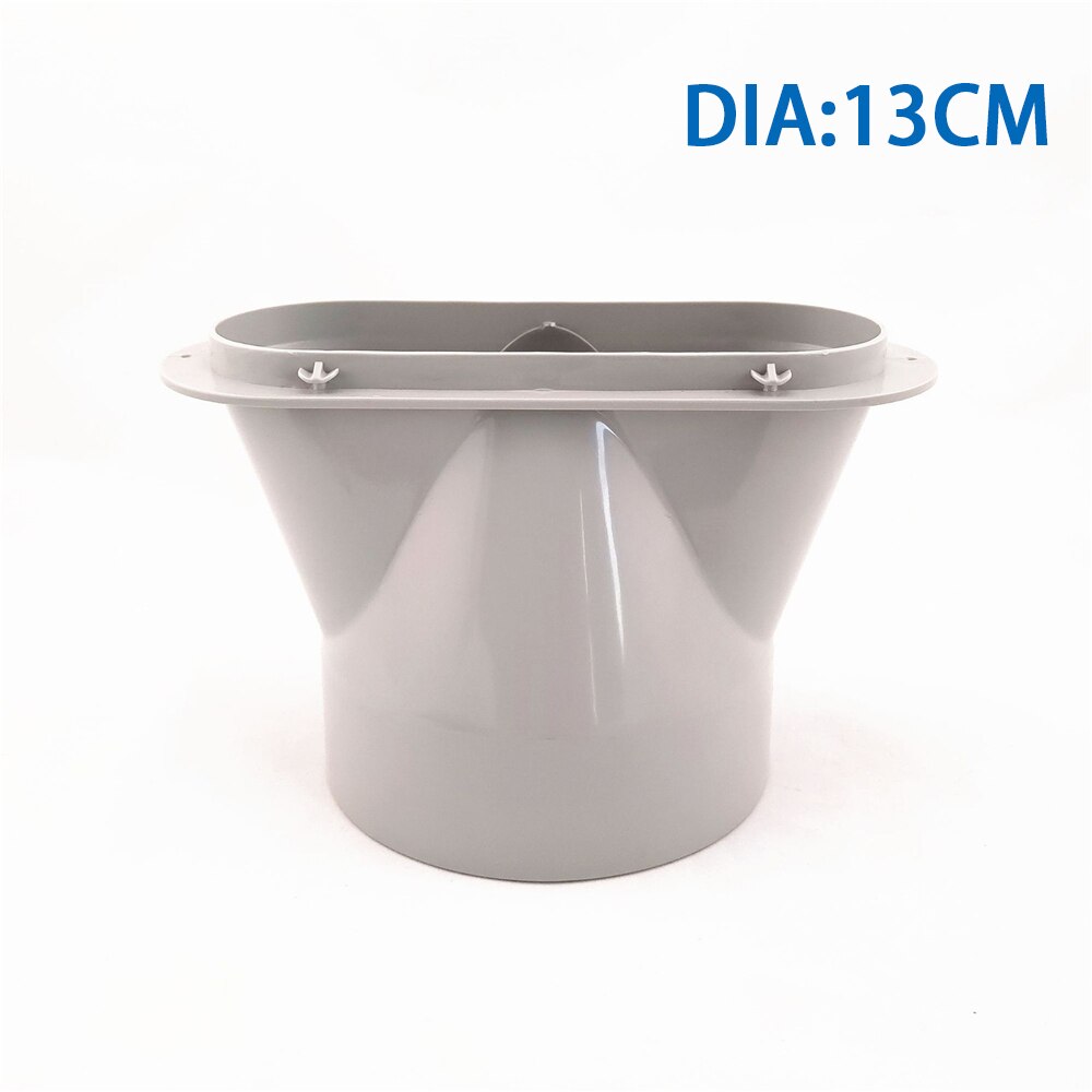Senaste justerbara luftkonditioneringsfönster kit glidplatta vindskydd avgasrör fönster adapter anslutning tillbehör: Dia 13cm