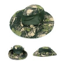 Zomer Zonnehoed Brede Rand Camouflage UV Bescherming Ademende Visser Casual Emmer Outdoor Visser Hoed Voor Vrouwen Mannen