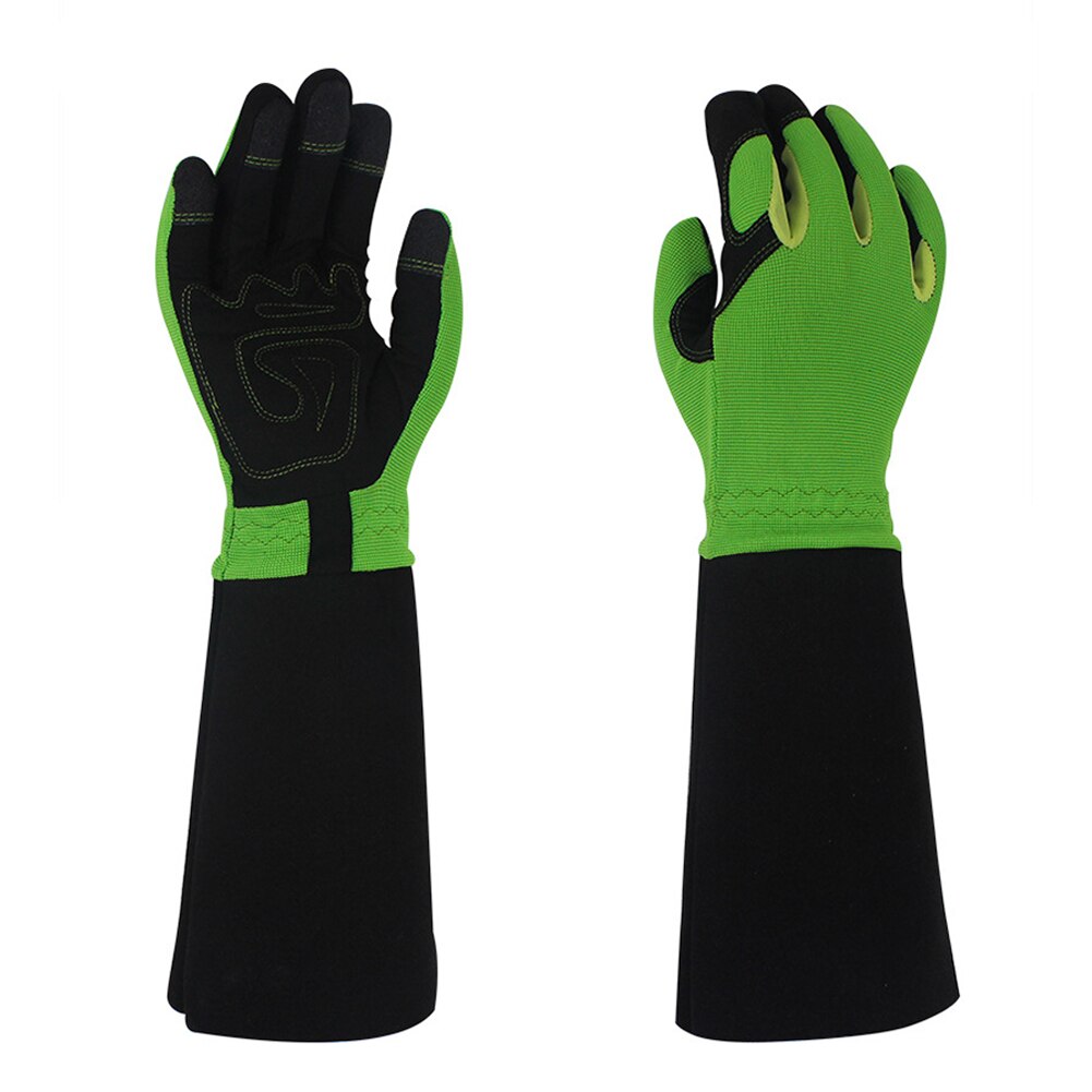 Guantes de jardinería de manga larga para hombre y mujer, herramientas antideslizantes de recorte al aire libre, a prueba de espinillas, poda de rosas, 1 par