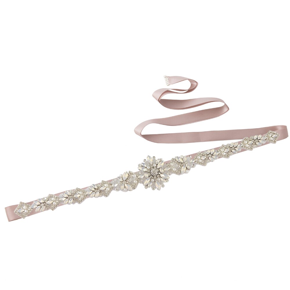 Trixy S408 Opaal Bruids Riem Voor Jurken Kristal Kralen Riem Voor Vrouwen Bruid Bruidsmeisje Jurk Sash Party Formele riemen: antique voilet