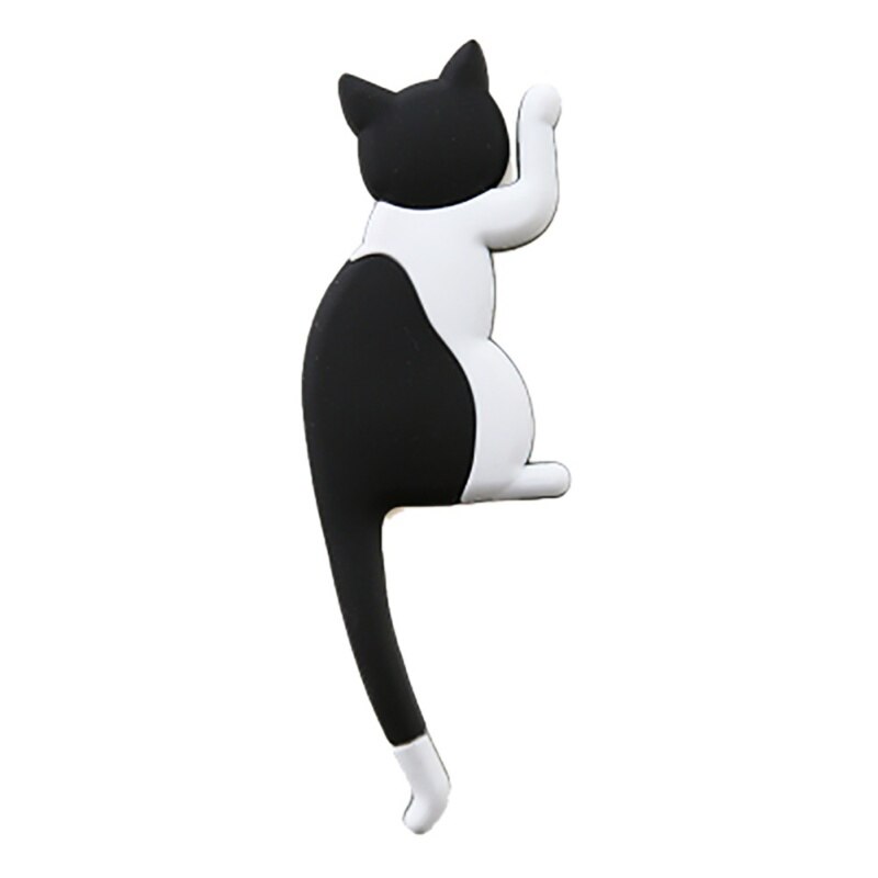 Cute Cartoon Cat/Dog Magnetic Wall-hung Key Fridge Sticker Multifunctional Refrigerator Magnet Hook Door Home Decoration: G