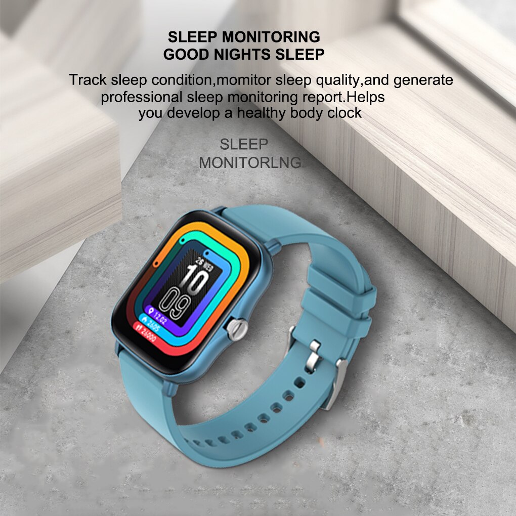 Y20 Smart Watch Men Rotate Button IP67 Smartwatch 1.7 Inch HD Screen Sports Women Smartwatch 24H Heart Rate VS P8 Plus