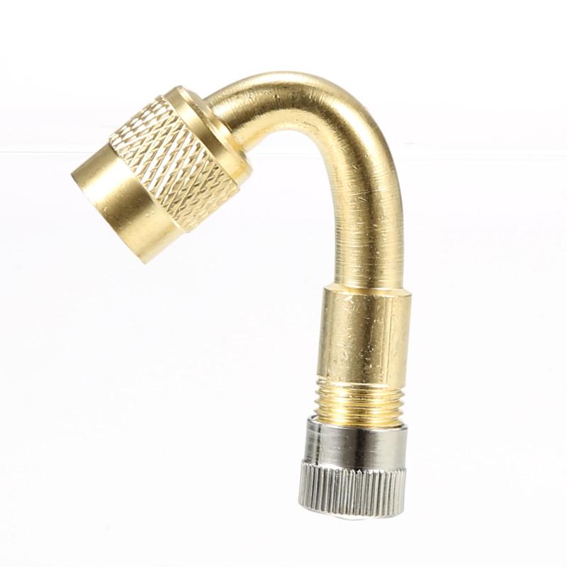Alargador de válvula de extensión de neumático, accesorio de latón de 40/90/135 grados para motocicleta, coche, camión, bicicleta y Scooter: 45 Degree Angle