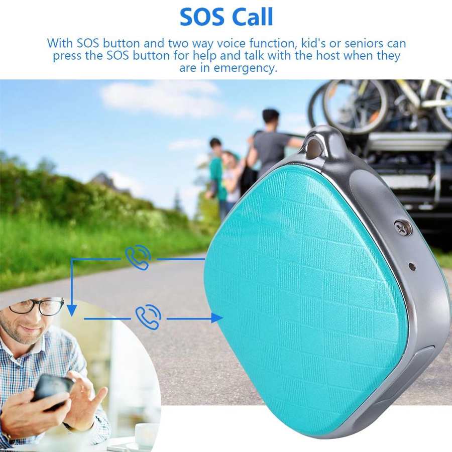 GPS Portable A9 collier GPS GSM LBS WiFi suivi en temps réel géo localisateur