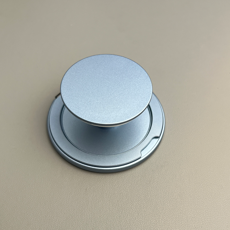 Magsafe Ultra-Thin Foldable Phone Grip Magnetic Phone Holder for iPhone & Android 360 Rotation Wireless Charger Compatible: Transparent