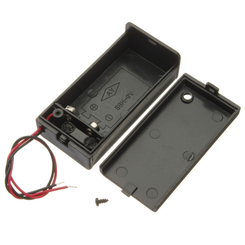1pc 9 volt Box Pack Power Toggle Schwarz 9V Batterie Halter mit ON/OFF Schalter