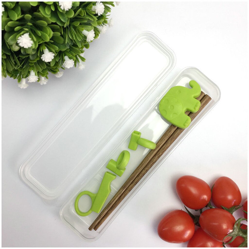 Kids Training Helper Draagbare Cartoon Leren Training Eetstokjes Kinderen Tabkitchen accessoires gadget gebruiksvoorwerpen #0425