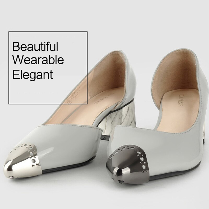 1Pair Shoes Toe Protection DIY Toe-Head Metal Material Shoes Clips for Decorations High Heels Shoe Broken Repair Accessories