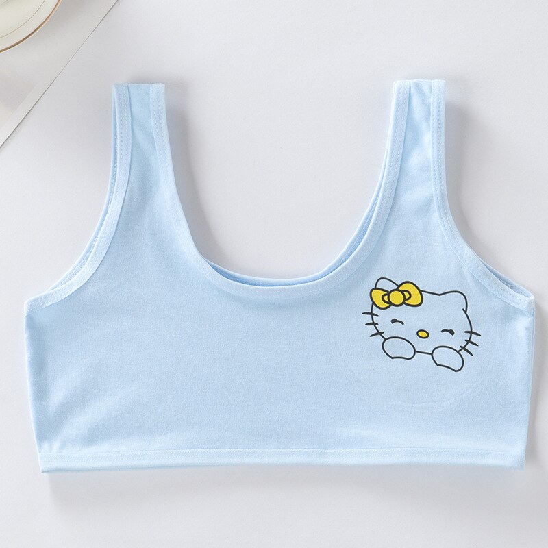Girls Underwear Development Period Vest 12-16 Years Old Junior High School Students Bras Kids Underwear for Girls: Blue