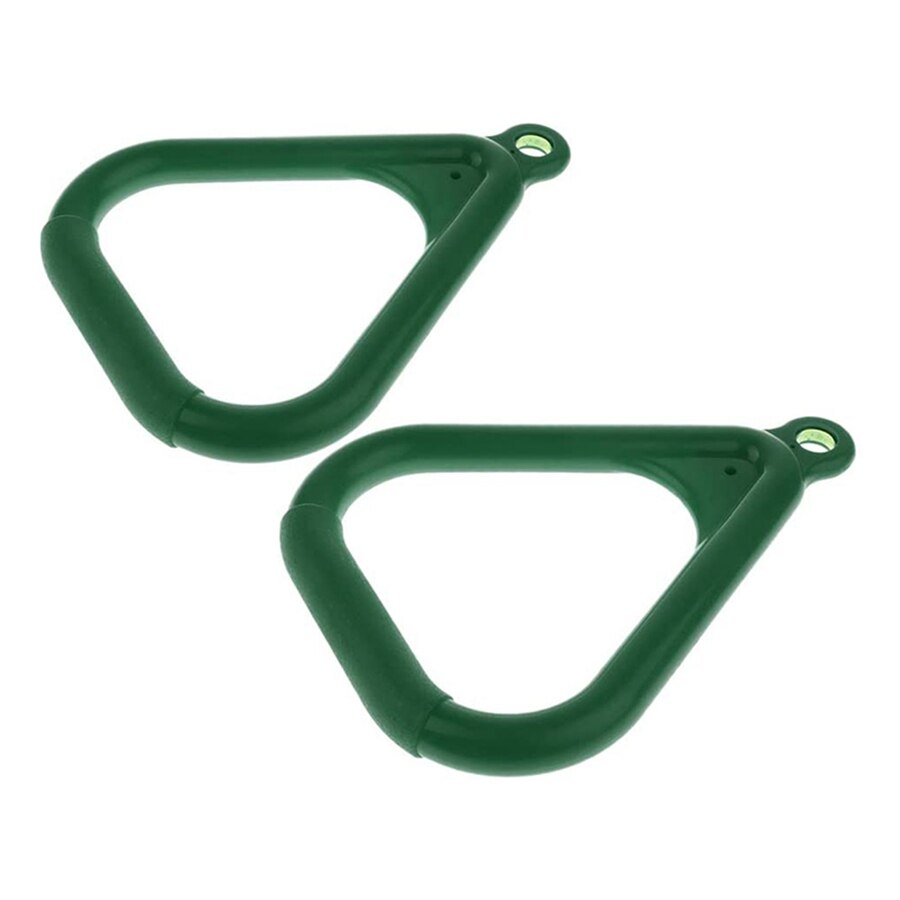 2 Pcs Trapeze Ring Swing Set Playset Playground Trapeze Bar Jungle Gym Monkey Bar Ring Large Trapezoidal Ring