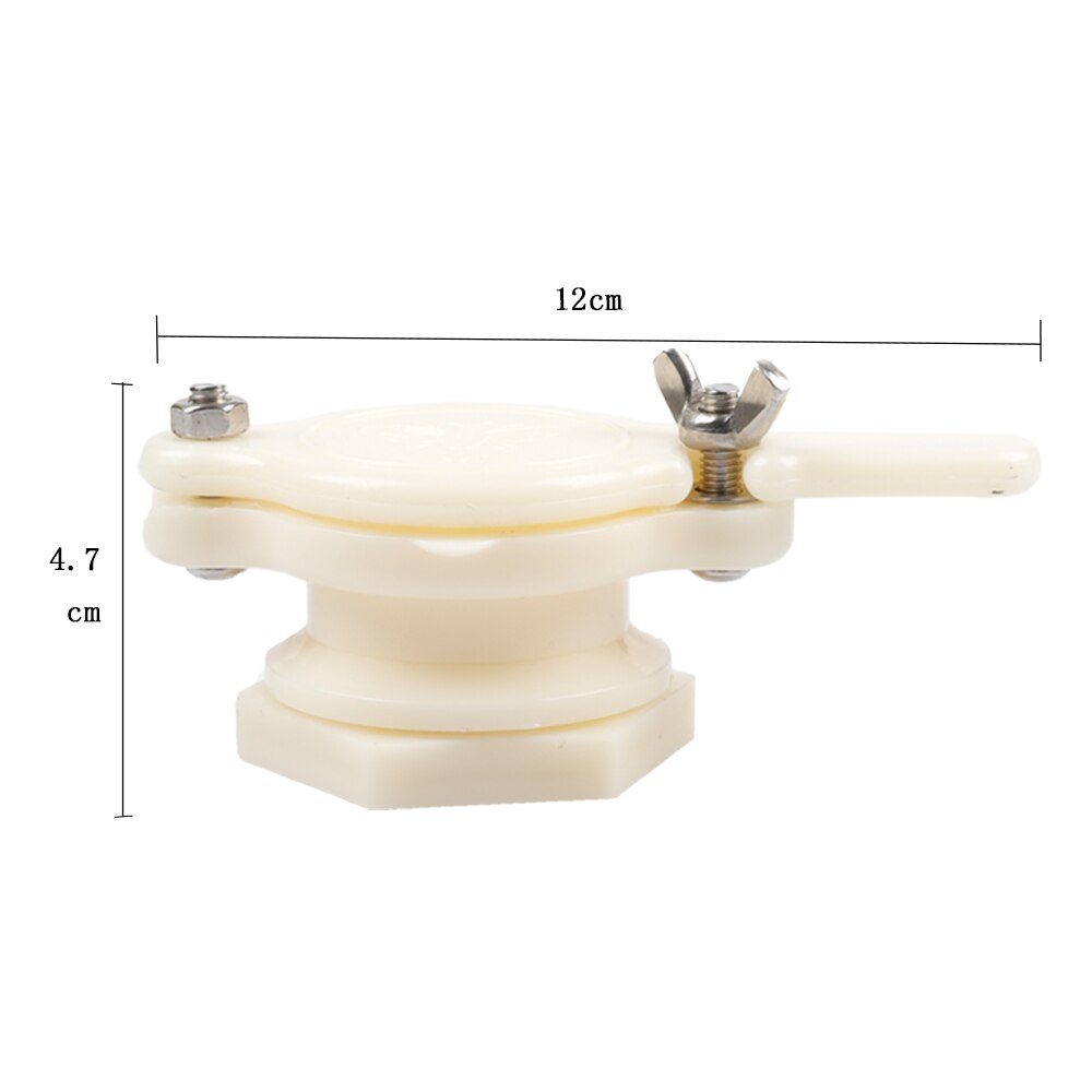 Produktbild von 4x Honig-Absperrschieber Aus Nylon – Für Honigextraktoren, Mit Edelstahlschraube, Lebensmittelecht, 12 X 4,5 Cm