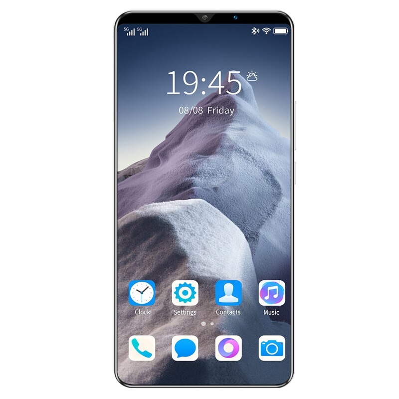 M12 Ultra Smartphone 5.8 Inch MTK6580 Dual Core 512Mb + 4G Ram Dual Sim Dual Standby Android4.4 Mobiele telefoon Eu Plug: white